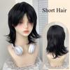 Ashely Short Wig for Men Fluffy Natural Black Hair High Temperature Fiber Synthetic Wigs Suitable for Daily Use Cosplay Sissy