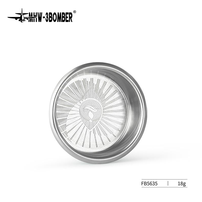 MHW-3BOMBER JusBean Filter Basket Stainless Steel Coffee Filter Basket compatible with 58mm Espresso Portafilter Coffee Tool