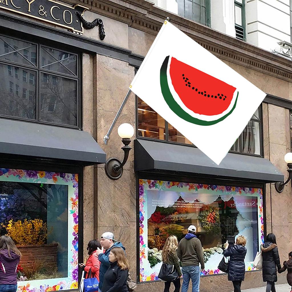 Summer Watermelon Flag Colorful 90x150cm Outdoor Flag for Patriotic Activities and Home Decorations Long Lasting Flags