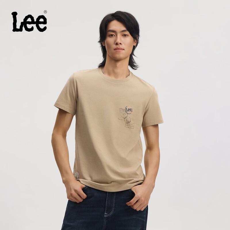 

Мужская футболка Lee стандартного кроя с графическим принтом в стиле штампа, легкая, с коротким рукавом XL