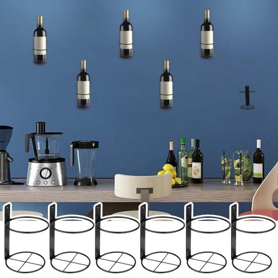 

1 компл. стойка для бутылок вина, прочная несущая стойка для столовой, долговечная настенная стойка для вина, пива, практичная декоративная элегантная стойка