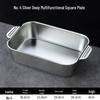 304 Stainless Steel Rectangular Roasting & Serving Tray