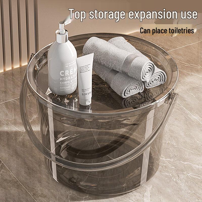 ZISIZ Portable Thickened Plastic Water Bucket