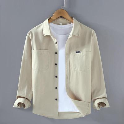 Long-sleeved Cotton Casual Loose Men's Shirt Jacket