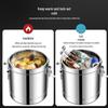 MIAOQIAO Commercial Stainless Steel Insulated Food Container