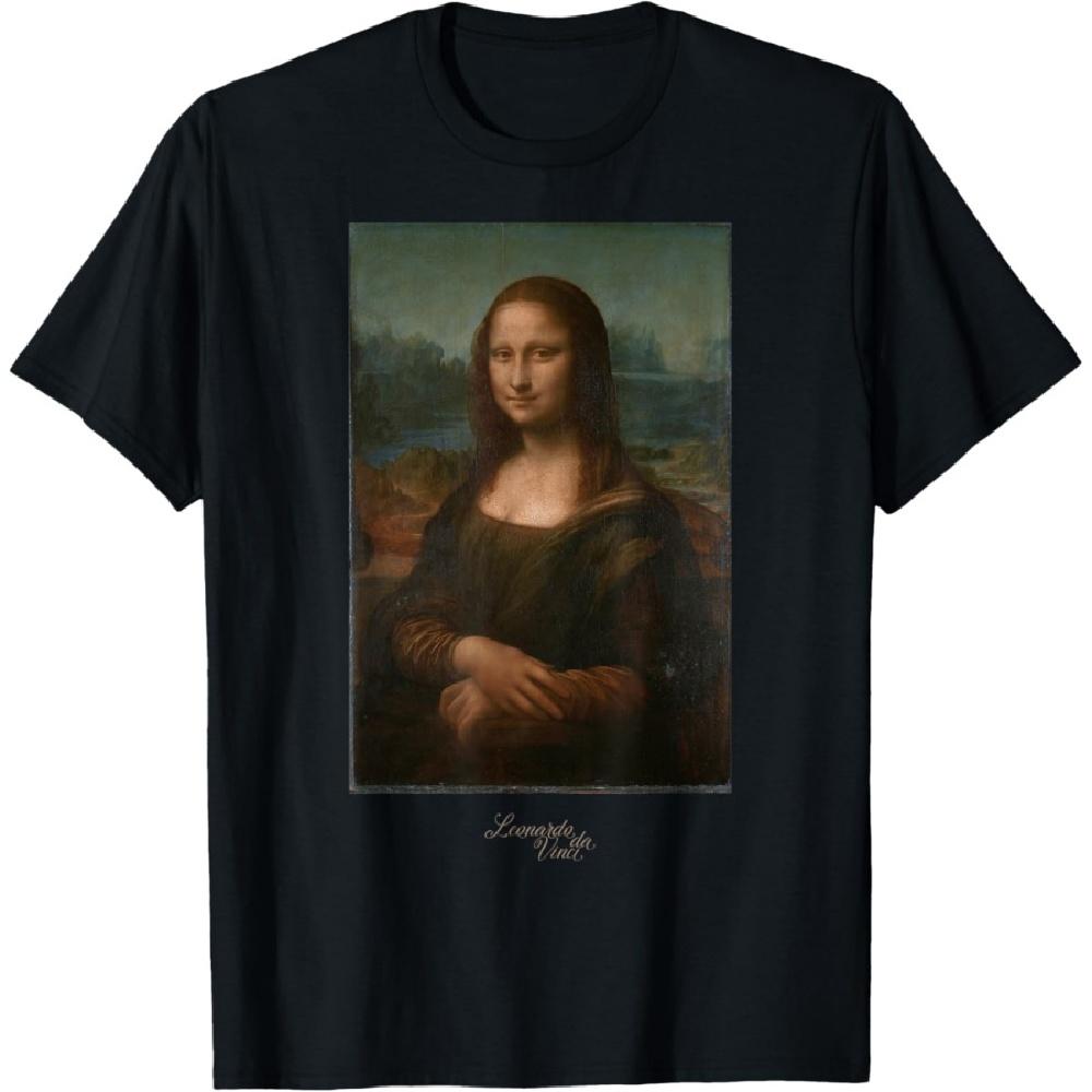 

Leonardo da Vinci Mona Lisa Painting Art Teacher Gift Outfit T-Shirt XXXXXL чорний