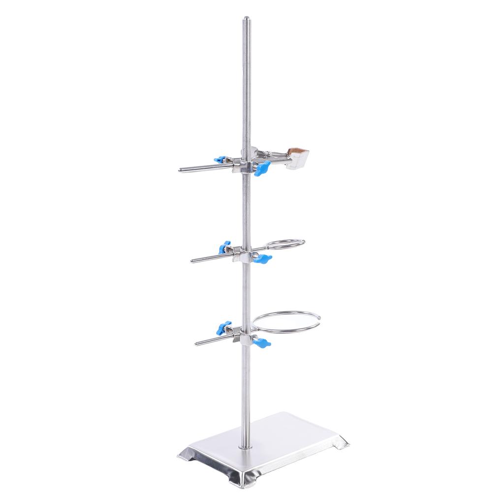 Laboratory Stand Set Stainless Steel Lab Support Stand Set with Flask Clamp and Burette Clamp