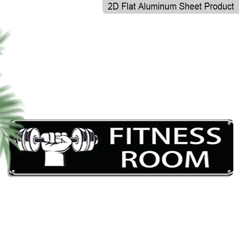 

2D Flat, 1pc, Fitness Room Metal Sign, Aluminum Decorative Sign, Novelty Street Sign, Home Decor, Room Decor, Wall Decor, Restaurant Decor, Bar 40cm x 10cm