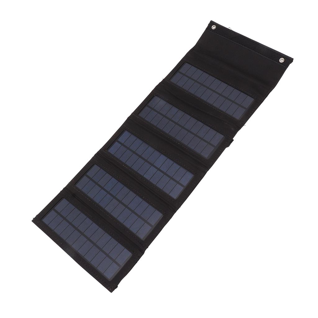 50W Portable Solar Panel Bag Monocrystalline Silicon 5 Folding Solar Panel Case for Outdoor