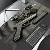 Guns XXL Large Gaming Mouse Pad Black Desk Mat Non-Slip Rubber Keyboard Mousepad Stitched Edge Computer Office Table Cushion
