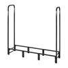 Firewood Rack with Waterproof Cover, 1.22m Outdoor Firewood Holder, 1/4 Cord Storage Metal Log Holder, 400lb Max Weight Capacity, Top Covered,