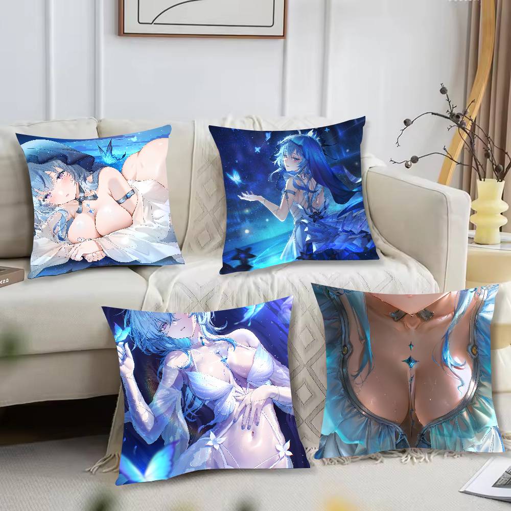Pretty Shorekeeper Wuthering Waves Game Pillow Case Cushion Cover Throw Pillow Covers For Couch Camping Pillow Cover Decorations