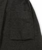 Cotton Bell Out-Pocket Wool Skirt - Wool Charcoal