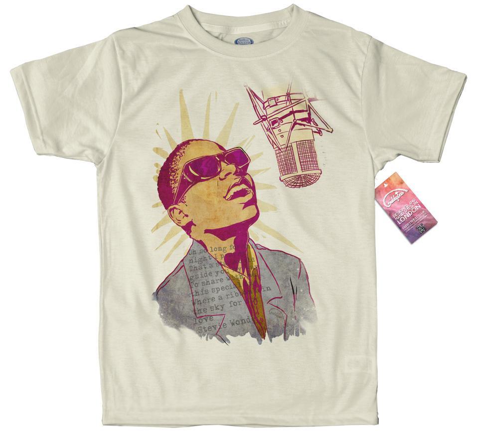 Stevie Wonder T Shirt Artwork