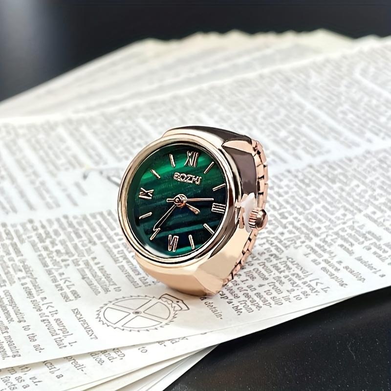 Finger Watch Mini Edition Small Green Watch Ring Watch Women s Retro Rose Gold Finger Watch Student Watch Ring Watch розового золота