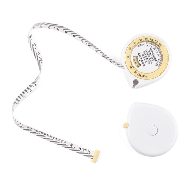 Tapes Body Measuring Fat Measure Retractable Measurement Bmi Rulers Tool Sewing Tapes Soft Cloth Flexible Measuring Tapes