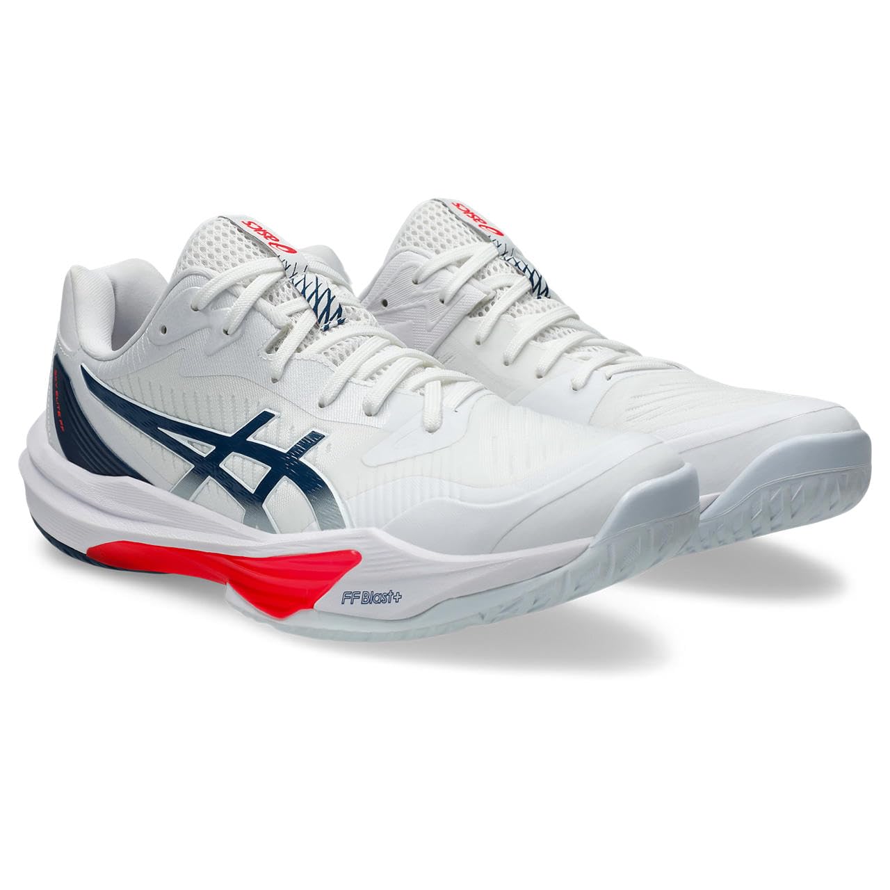 

ASICS SKY ELITE FF 3 Volleyball Shoes Size 104 2E (1051A080), Men s, (White/Mako Blue), 31.0 cm,
