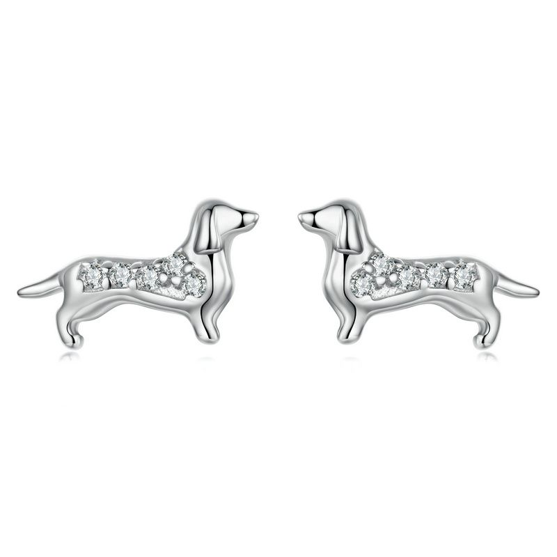 925 Silver Mini Flower Butterfly Bird Bee Stud Earrings Rainbow Moonstone Kitty Cat Ear Studs Girl Party Jewelry