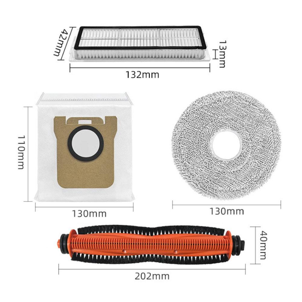 Replacement Filters, Main Brush, Dust Bag, Mop, And Filter Kit For Xiaomi 5/OV31GL Vacuum Cleaners (9/23pcs)