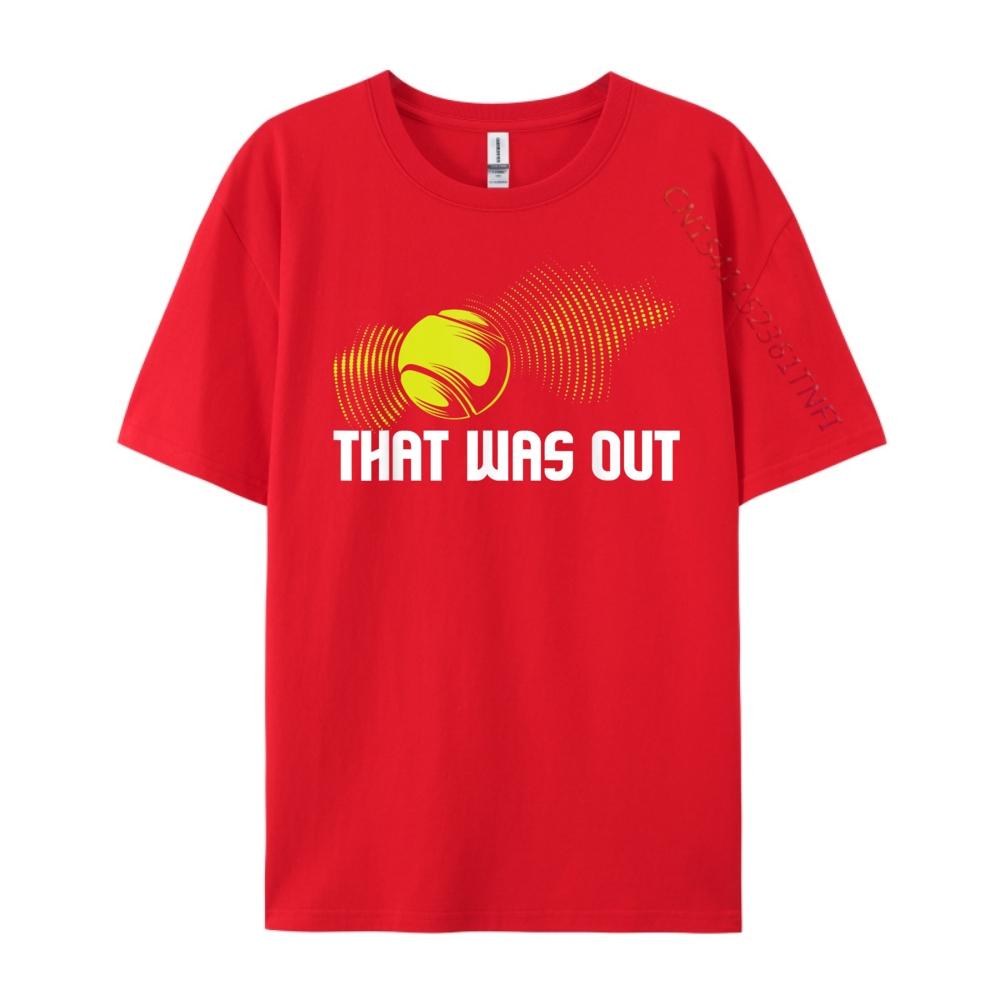 That Was Out Tennis Player Sports Lover Matching Team Anime T Shirts Streetwear Men S