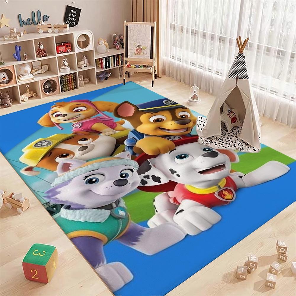 Paw Patrol Pups' Happy Time Patterned Rug Durable Stainresistant Carpet For Hallway Balcony Study Home Party Decor Birthday Gift
