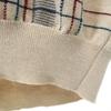 Pringle 80er Jahre Alt Vintage Karomuster Langarm V-Ausschnitt Strick L Pullover Herren Gebraucht