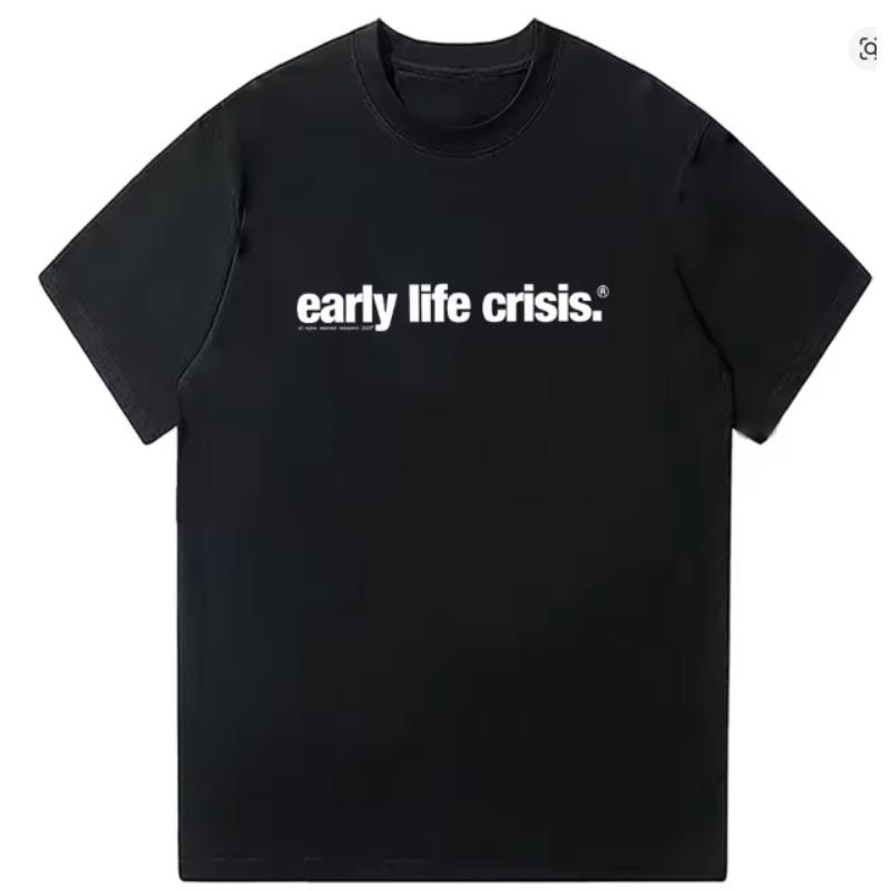 

Nettspend Early Life Crisis Tshirt Nettspend Merch Letter Graphic T Shirts Fashion Women Unisex Cotton Clothing Casual High Street 4XL