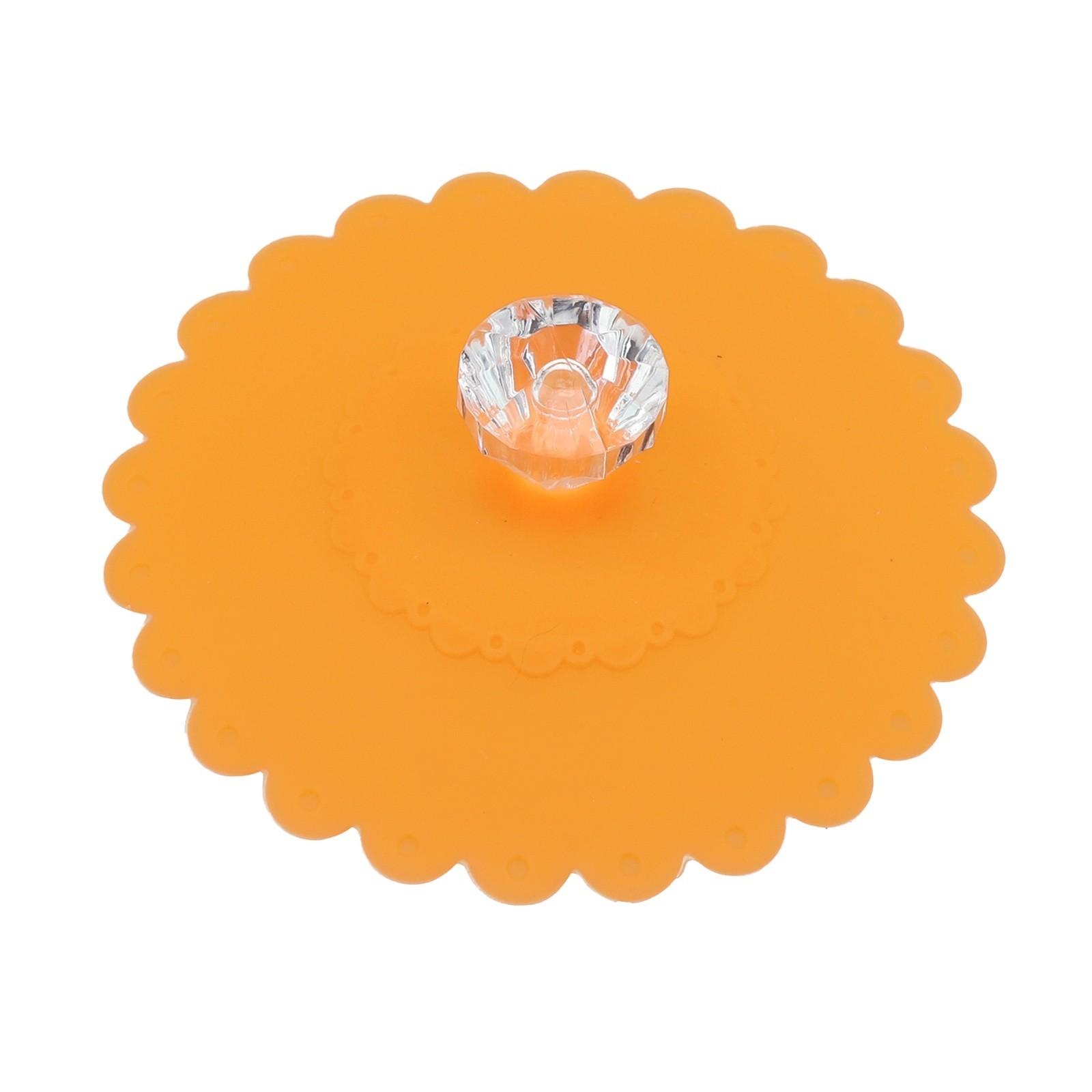 

Brand New Cup Lids Lids Diamond Handle Diamond Lid Kitchen Supplies помаранчевий