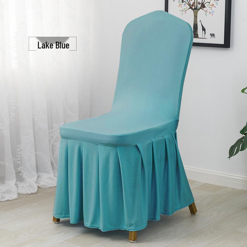 Universeller elastischer plissierter Stuhlhussenrock für Hochzeiten, Bankette, Hotels, Wohnungen und Restaurants.
