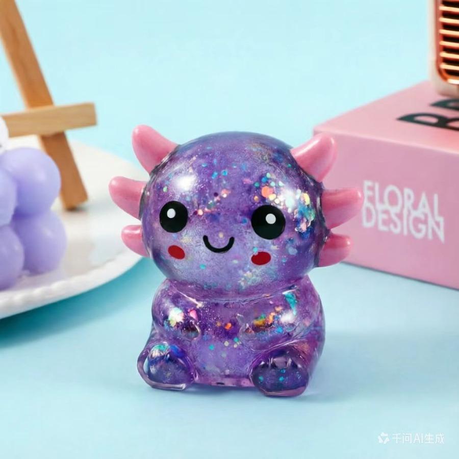 Sequins pinch le maltose seat salamander cartoon pinch slow rebound tpr decompression toy decompression toy
