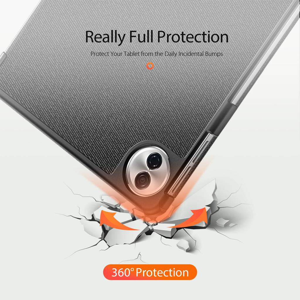 For Honor Pad 10 Case DUX DUCIS Domo Series Tri-fold Stand PU Leather Protective Tablet Cover
