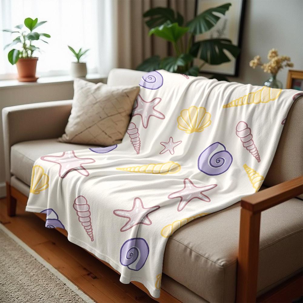 Vanille Muschel Anime Cartoon Flanelldecke Weiche Warme Decke für Schlafzimmer Sofa Auto Kinder Urlaubsgeschenk