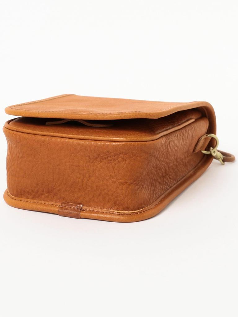 Beams' 100 Masterpiece Leather Bag, SLOWSpecial Order Flap Shoulder Bag, Men's, Camel Free, 11620029421