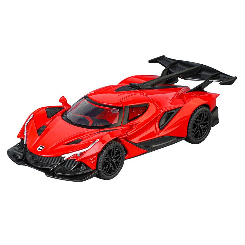 1/32 Apollo IE Sports Car Model Metal Die Cast Body Sound and Light Ornament Children's Toy Car Boys Gift Halloween Toys