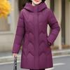 Plus Size XL-6XL Inverno Longo Parkas Feminino Outerwears Com Capuz Elegante Novo em Casacos Soltos Grossos Quentes Meia Idade Senhora Jaquetas