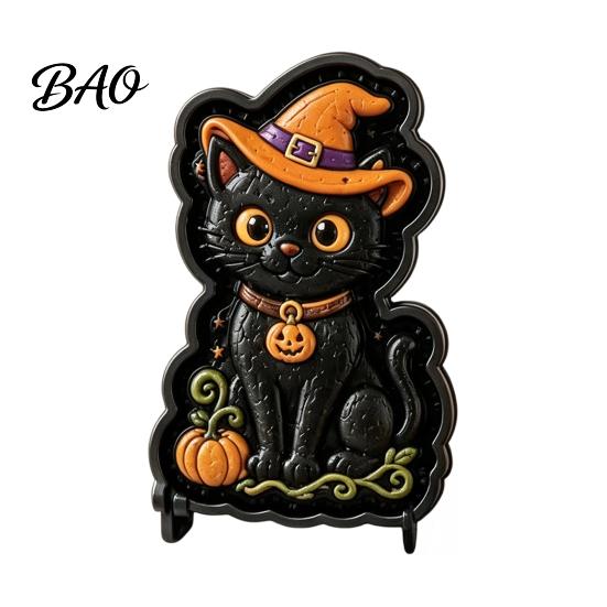 Halloween Cookie Cutters for Pastry Mini Pie Press Mold, Hand Cutter Holiday Baking, Molds Baking Party DIY Dessert Tool, Non-Stick Mold Kids Kitchen