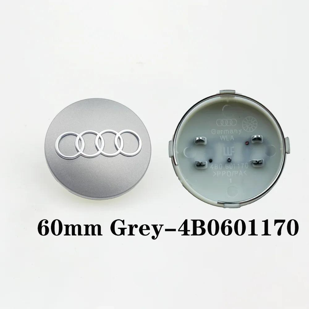 4pcs 60mm 61mm 68mm 69mm Car Styling Wheel Hub Center Cover Badge For Audi B5 B6 B7 B8 8P 8V 8L C6 C7 4F A1 A3 A5 A6 Q3 Q7 Q5