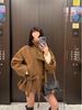 Hepburn Textured Woolen Stand Collar Coat - Petite Size, 2025 Autumn/Winter Collection