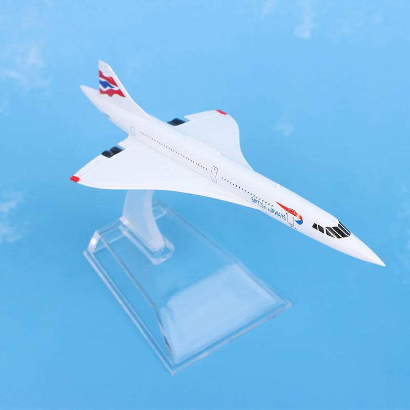 16Cm British Concorde Model Replica Metal Aircraft Model Scale Aviation Collectible Diecast Miniature Ornament Souvenir Toys