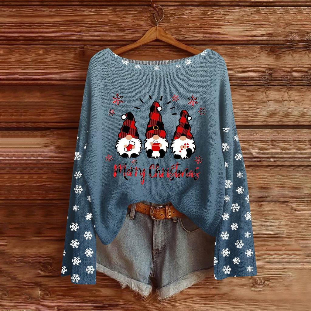 Women's Fashion Long Sleeved Elegant Sweater Top