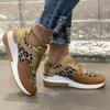 Fashion Leopard Print Wedge Sports Shoes for Women 2024 Fashion Platform Sneakers Woman Plus Size 43 Lightweight Ladies Walking Shoes