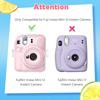 kinokoo Instax Mini 12 Case, Fujifilm Instax Mini 12 Clear Case with Film Storage Pocket and Shoulder Strap