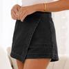Dámské barevné džíny Stretch Slim Fit Distressed Denim Shorts