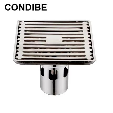 Condibe High Efficiency Anti-Clogging Stainless Steel Garage Floor Drain (as the picture,Stainless Steel)