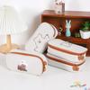 Large Capacity Pencil Bag Simple Creative In-Day Canvas Stationery Bag Girl Primary School Pencil Case Boy Pencil Case