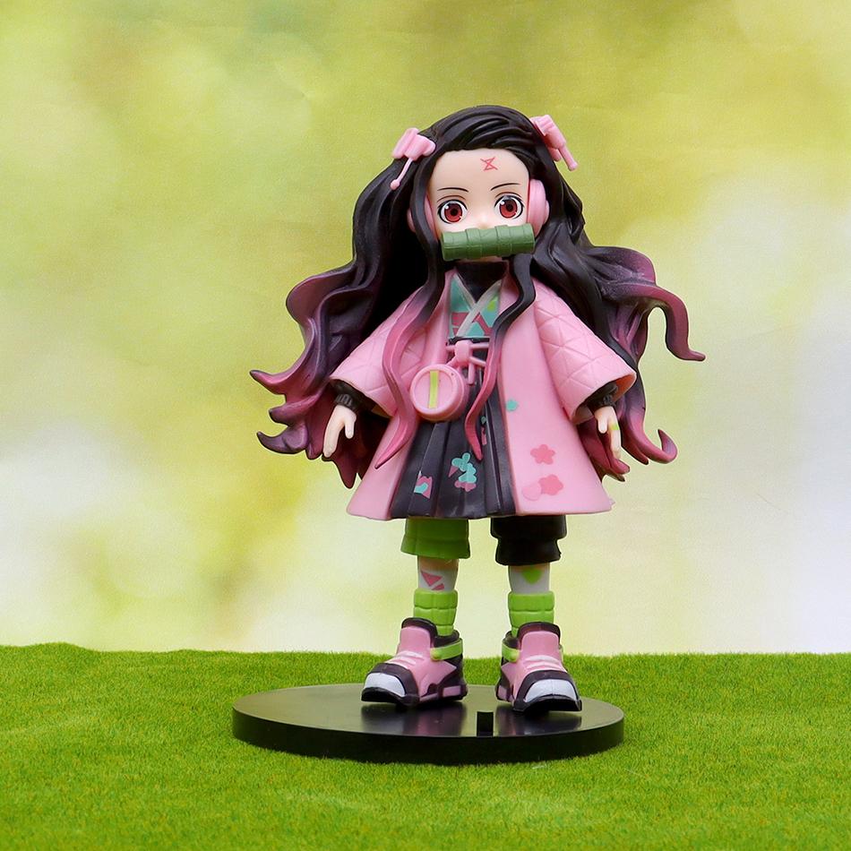 Demon Slayer Anime Action Figure Nezuko PVC Model Toys Kimetsu No Yaiba Warriors Action Figure Model Toys