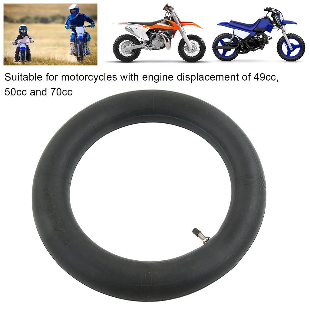 2 Stück 2,50/2,75‑10 Zoll Schlauch mit geradem Ventilrohr Explosionsgeschütztes Gummi für 49cc 50cc 70cc Motorrad