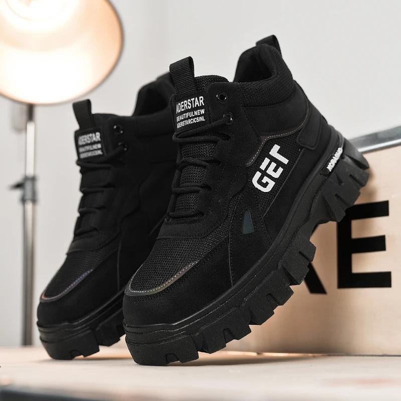 Ankle Boots Loafers Fabric Sports and Leisure Shoes for Men Casual Sneaker Male Sneakers Hiking Boots Round Toe Wear-resistant