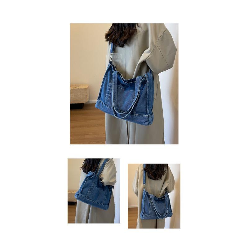 New Cowboy Tote Bag Women Fashion Simple Hundred Shoulder Bag Travel Casual Crossbody Bag