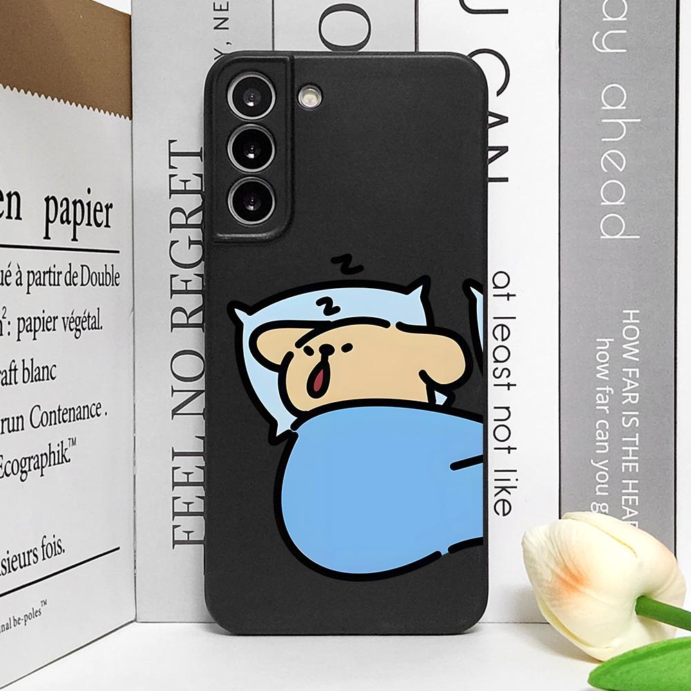 Funny Animal Dog Couple Phone Case for Samsung Galaxy S25 Plus S21 FE S22 S23 S24 Ultra Shockproof Soft Cover Paired Fundas Skin